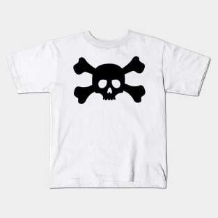 Simple Crossbones Skull Kids T-Shirt